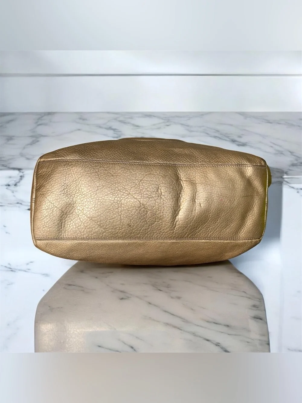 RARE METALLIC GOLD GUCCI SOHO CHAIN SHOULDER BAG
